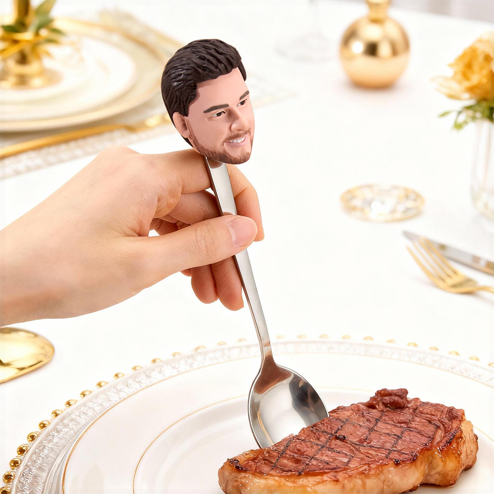 Custom Face Spoon Personalized Funny Spoon Dinnerware Gift