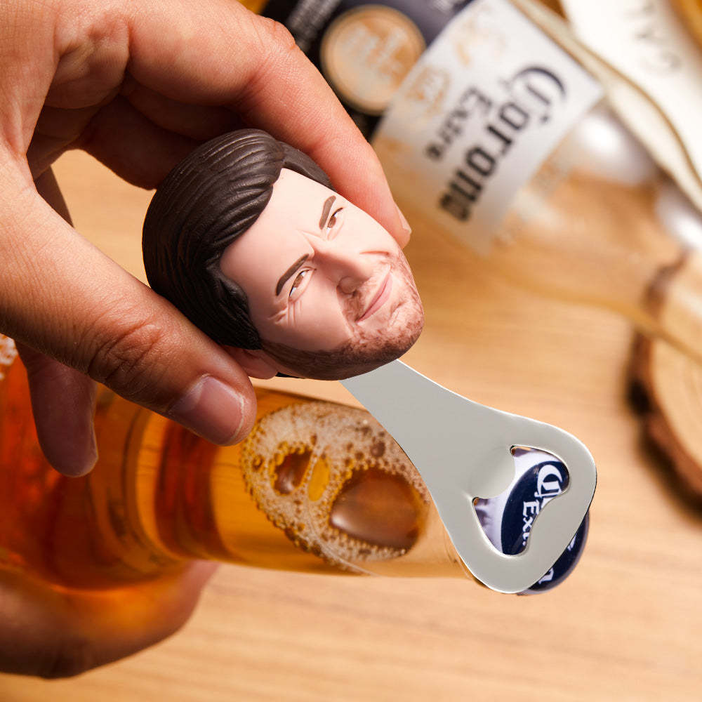 Custom Face Bottle Opener Personalized Funny Bottle Opener Groomsmen Gift -