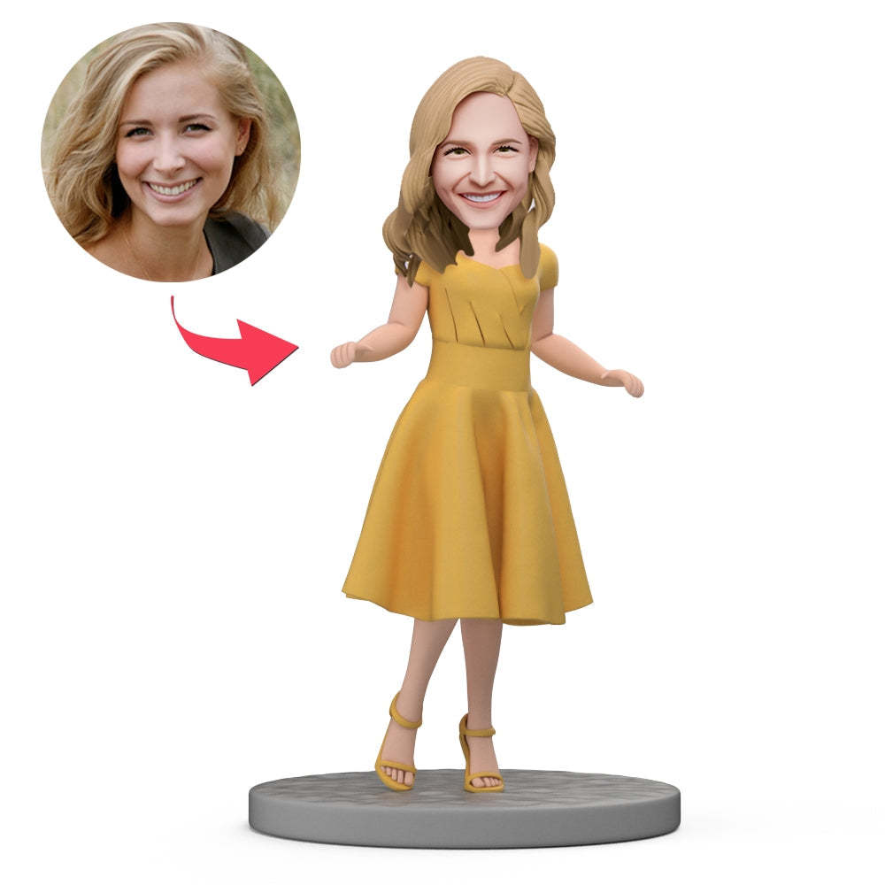 Mother's Day Gift Custom Bobblehead - Customize Personalized Bobblehead Gifts for Young Mom -