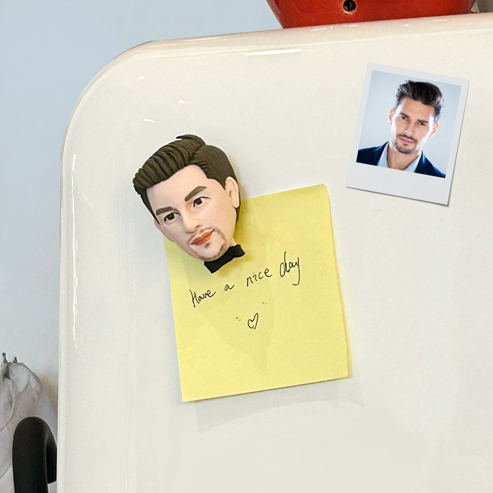 Custom Face Bobblehead Fridge Magnets Personalized Funny Refrigerator Magnets Decoration
