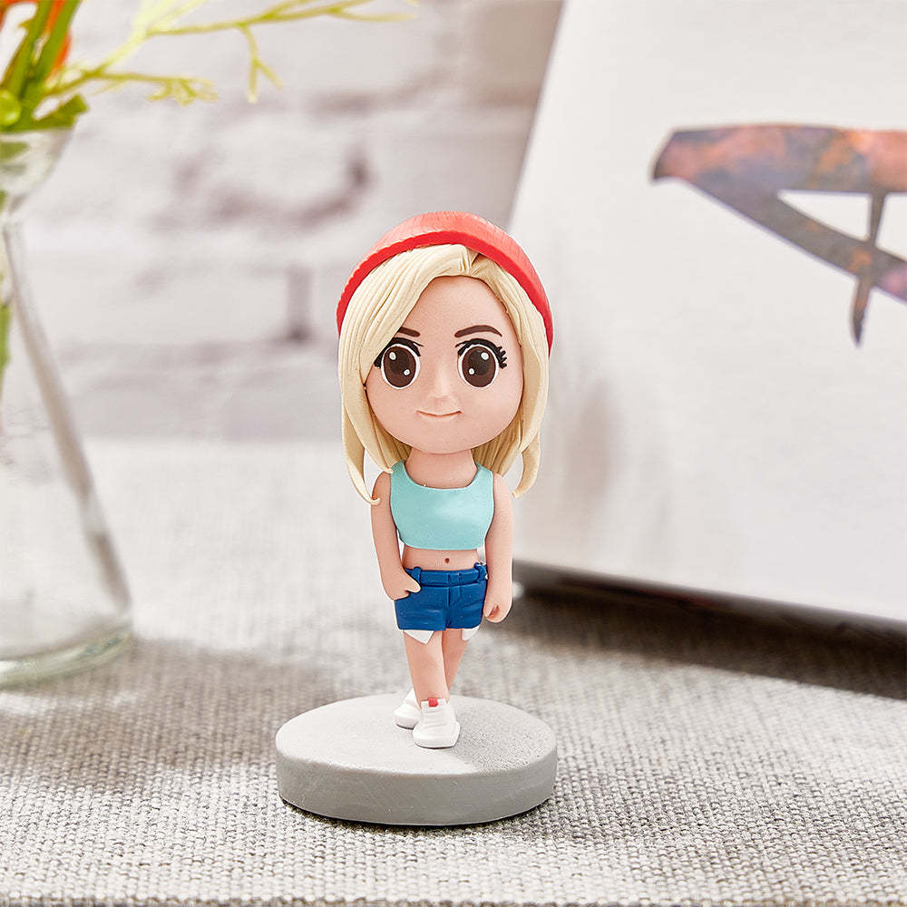 Custom Q Version Bobblehead Personalized Cute Figure Statue -