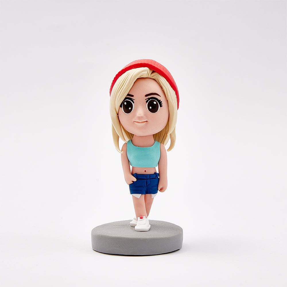 Custom Q Version Bobblehead Personalized Cute Figure Statue -