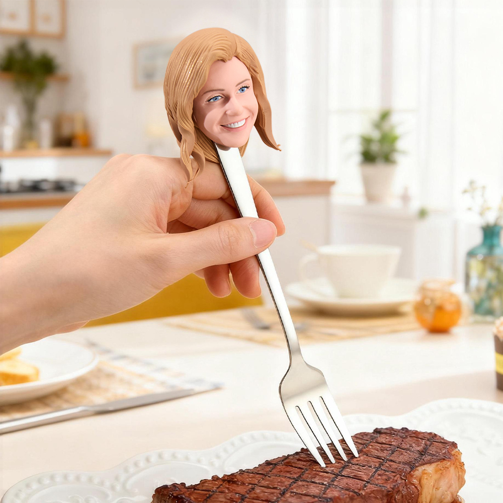 Custom Face Spoon Personalized Funny Spoon Dinnerware Gift