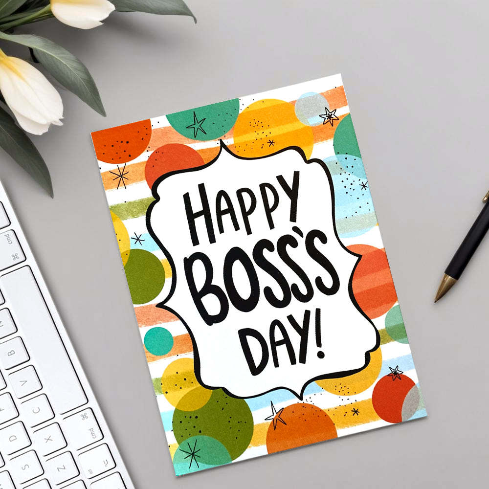Happy Boss's Day Card Boss Appreciation Card Bosses Day Card For Him -
