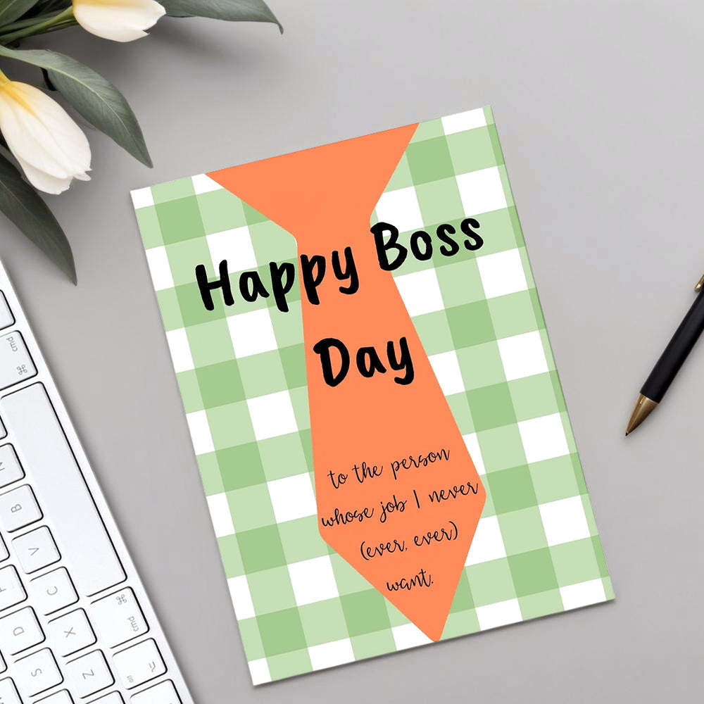 Funny Boss's Day Card Boss's Day Card Boss's Birthday Card Gift for Man Boss -