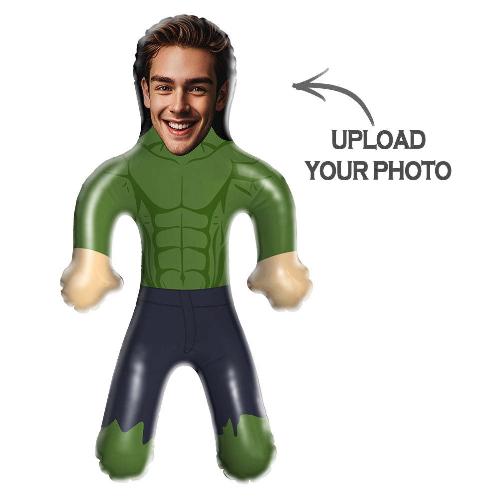 Superhero Inflatable Minime Balloon With Face Personalized Blow Up Dolls for Him/Kids - 
