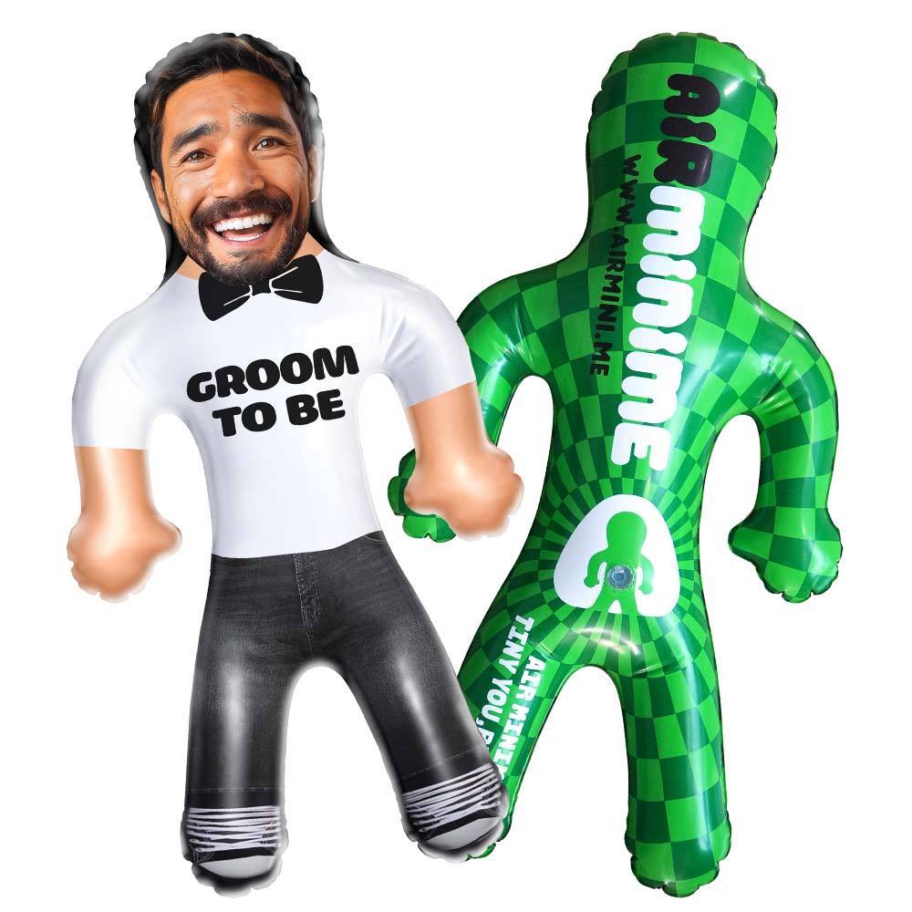 Personalized Groom to Be Blow Up Dolls Custom Funny Inflatable Doll for Wedding Gift - 