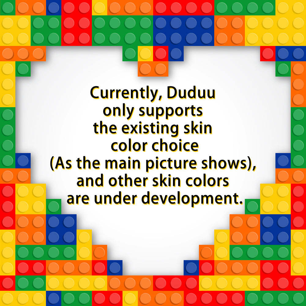 Ganzkörper-duddu-steinfiguren, Anpassbar, Für 1 Person, Individuelle Steinfiguren, Kleines Partikelblock-spielzeug, Brick Me-figuren, Lustiger Junge - MyCustomBrickheadz