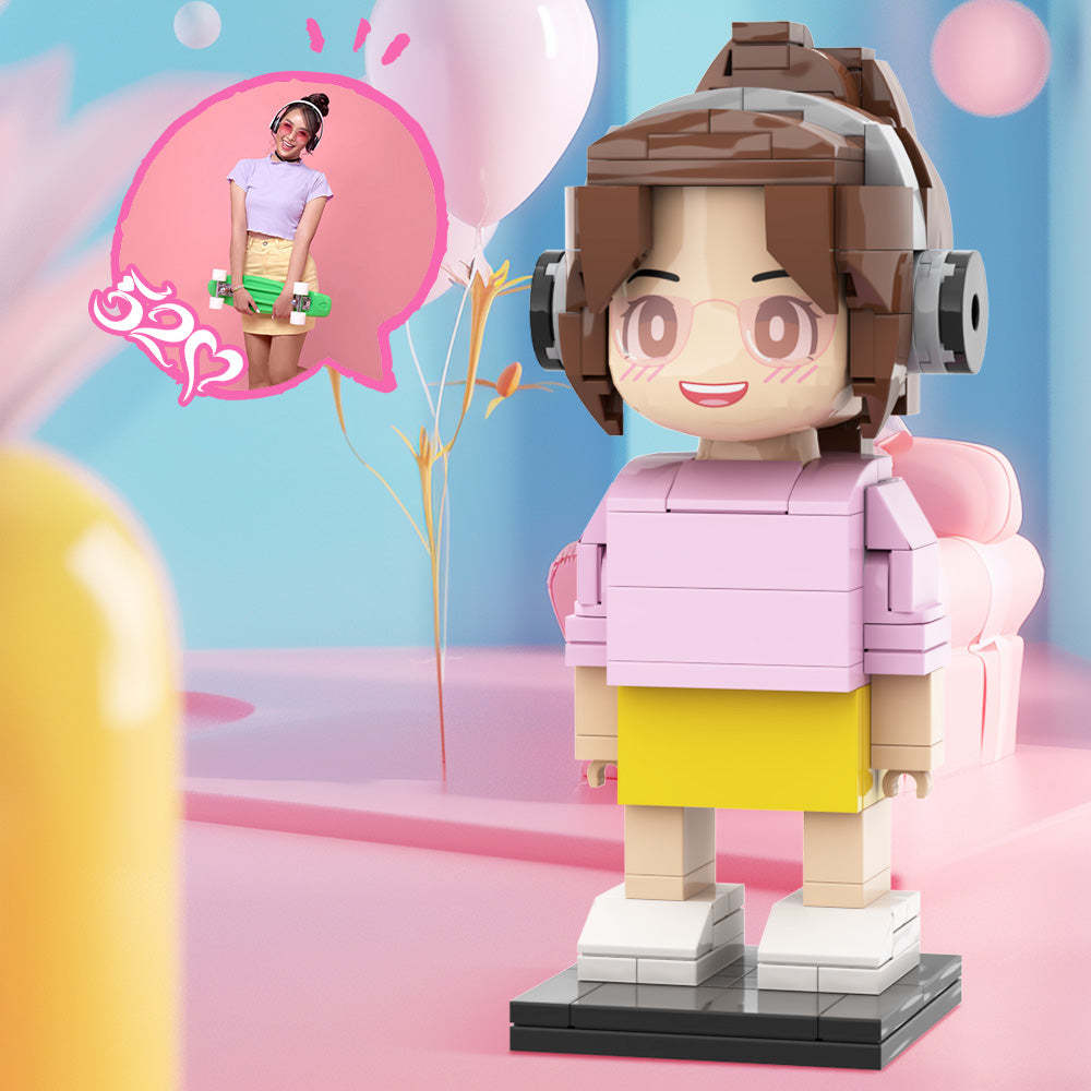 Romantische Personalisierte Duduu-steinfiguren-anpassung. Ein Einzigartiges Geschenk Für Freunde Und Freundinnen. Speziell Angepasste Fotofiguren. Personalisierte Duduu-steinfiguren. Valentinstagsgeschenke Für Paare - MyCustomBrickheadz