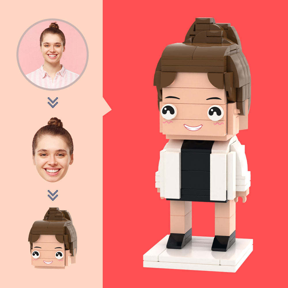 Maßgeschneiderte Chefärzte-figuren, Kleines Partikelblock-spielzeug, Anpassbare Ziegelkunst-geschenke - MyCustomBrickheadz