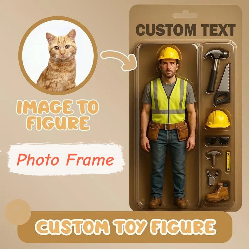 Benutzerdefinierte Actionfiguren-porträts | Personalisierte Spielzeugkisten-kunst | Benutzerdefinierte Fotorahmen-dekorationen | Haustier-stil - GiftlabDE