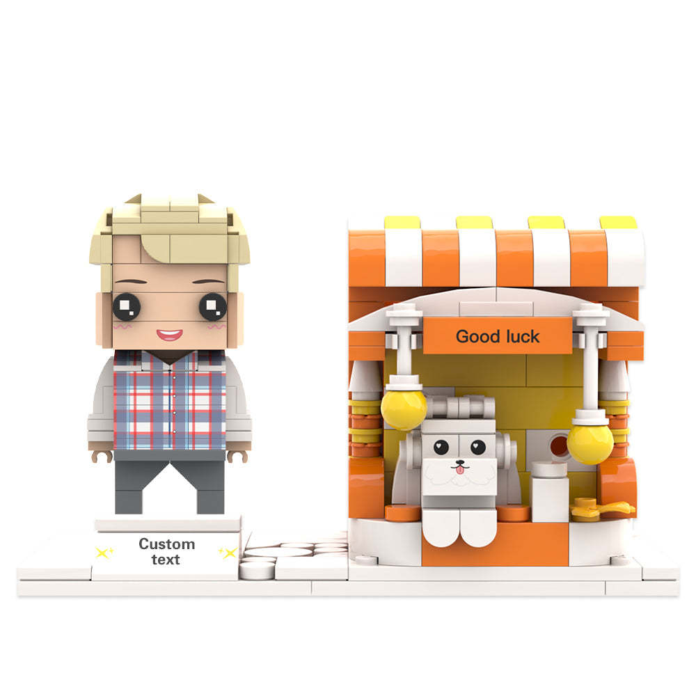 Benutzerdefinierte Ziegelfiguren Stifthalter Personalisierte Ziegelfiguren Und Stifthalter Stifthalter Für Haustiere - MyCustomBrickheadz