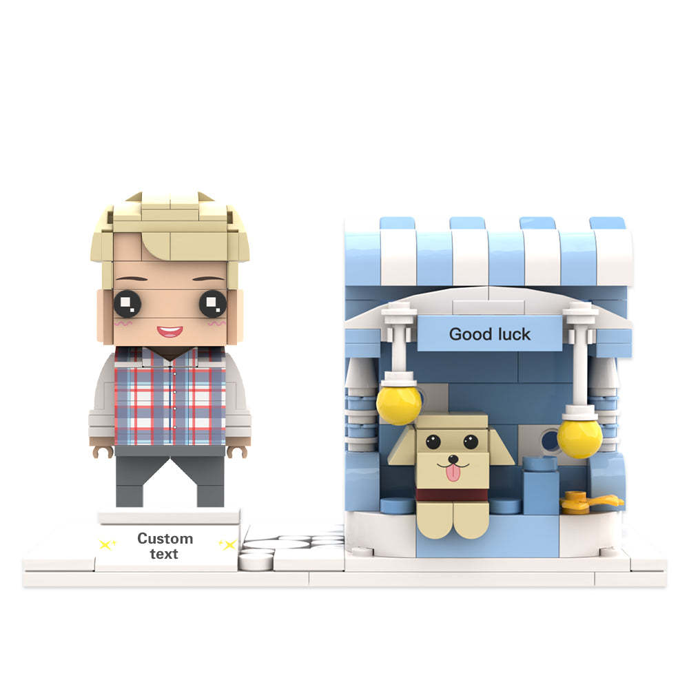 Benutzerdefinierte Ziegelfiguren Stifthalter Personalisierte Ziegelfiguren Und Stifthalter Stifthalter Für Haustiere - MyCustomBrickheadz