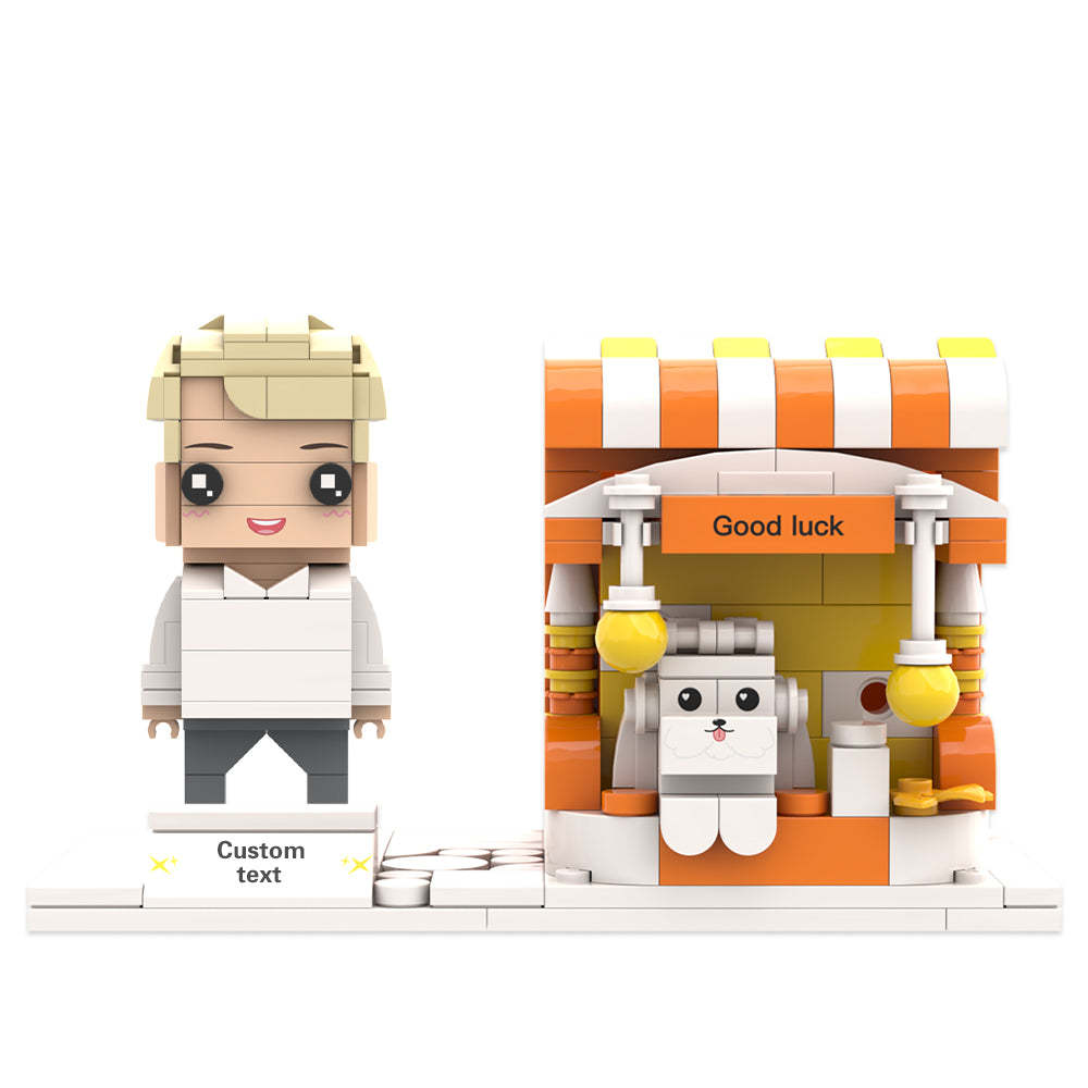 Benutzerdefinierte Ziegelfiguren Stifthalter Personalisierte Ziegelfiguren Und Stifthalter Stifthalter Für Haustiere - MyCustomBrickheadz