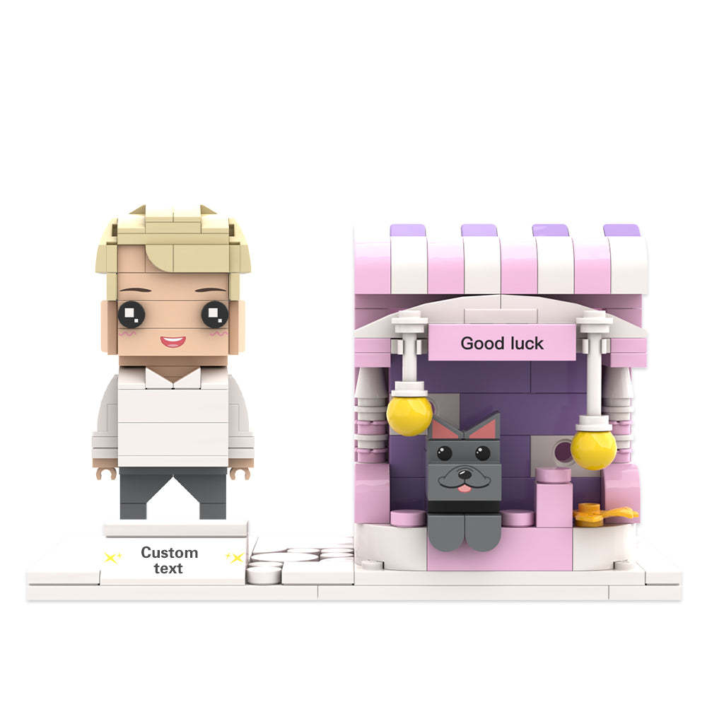 Benutzerdefinierte Ziegelfiguren Stifthalter Personalisierte Ziegelfiguren Und Stifthalter Stifthalter Für Haustiere - MyCustomBrickheadz