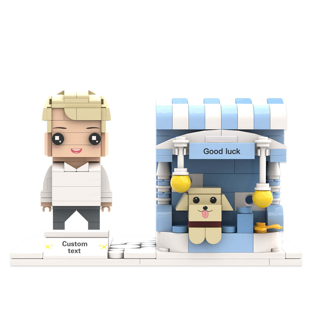 Benutzerdefinierte Ziegelfiguren Stifthalter Personalisierte Ziegelfiguren Und Stifthalter Stifthalter Für Haustiere - MyCustomBrickheadz