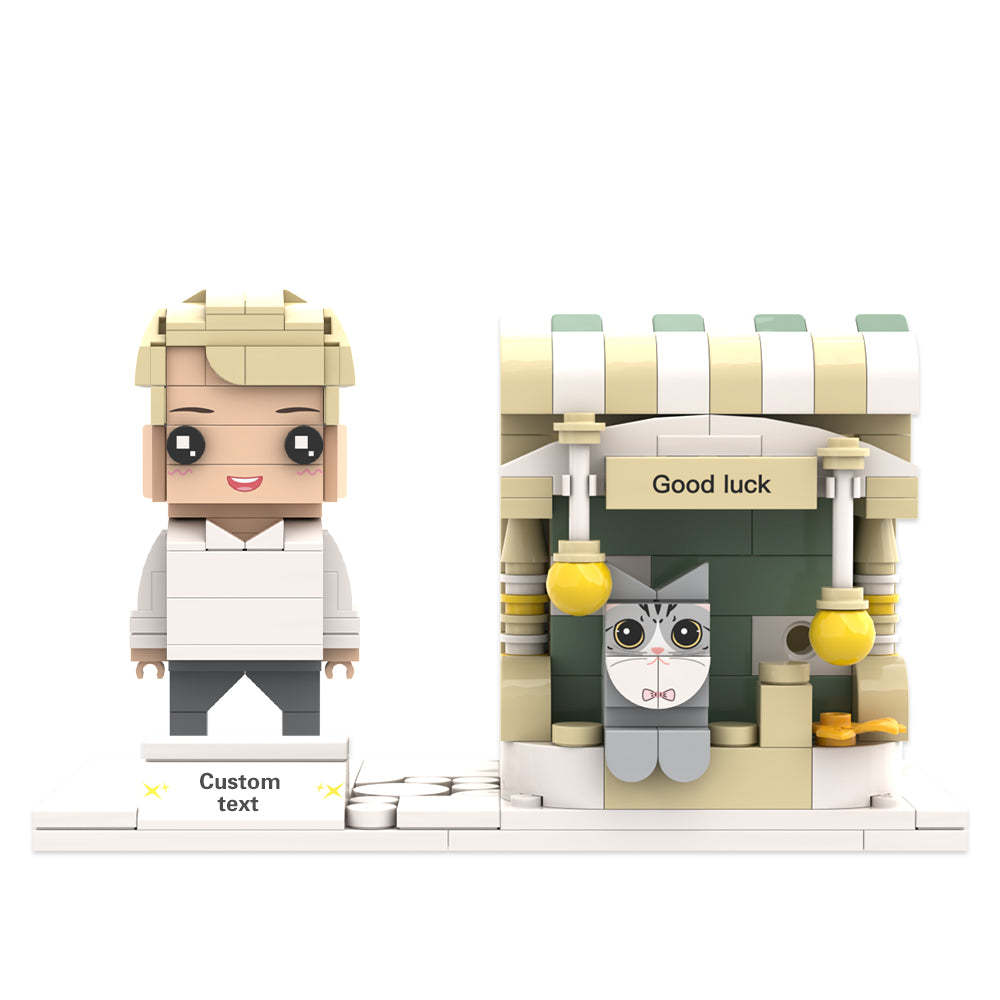 Benutzerdefinierte Ziegelfiguren Stifthalter Personalisierte Ziegelfiguren Und Stifthalter Stifthalter Für Haustiere - MyCustomBrickheadz