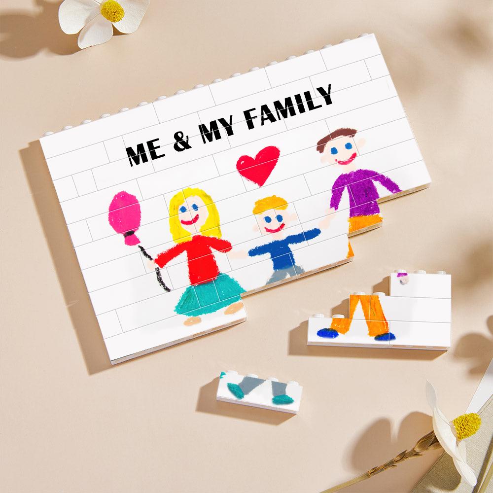 Benutzerdefinierte Fotobausteine für Kinder Im Graffiti-stil. Laden Sie Ihre Kinder-graffiti Hoch. Perfektes Geschenk Für Kinder