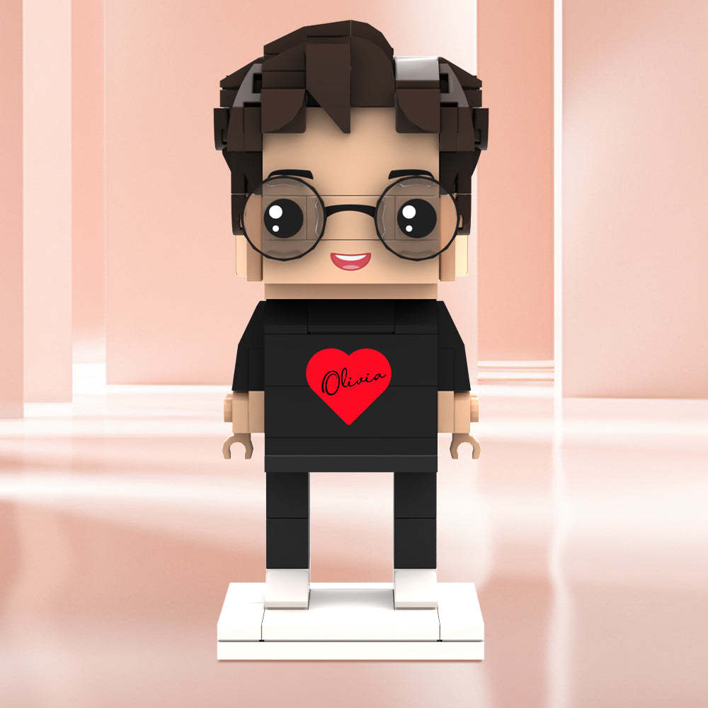 Valentinstagsgeschenke, Individuelle Ziegelfiguren, Personalisierte Namensziegelfiguren - MyCustomBrickheadz