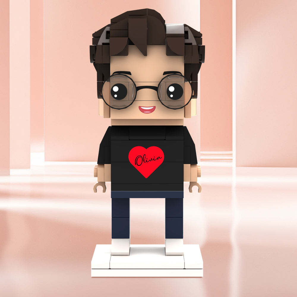 Valentinstagsgeschenke, Individuelle Ziegelfiguren, Personalisierte Namensziegelfiguren - MyCustomBrickheadz