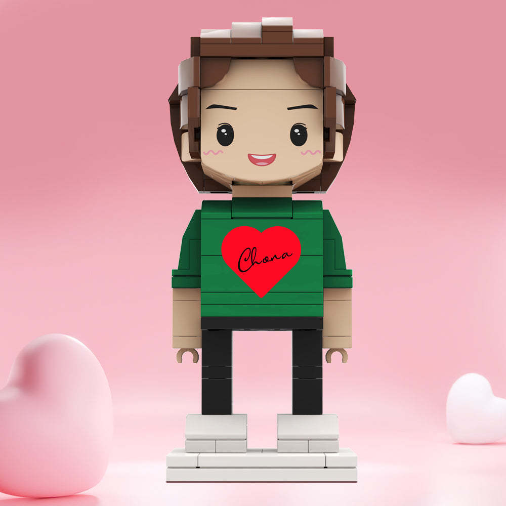 Valentinstagsgeschenke, Individuelle Ziegelfiguren, Personalisierte Namensziegelfiguren - MyCustomBrickheadz