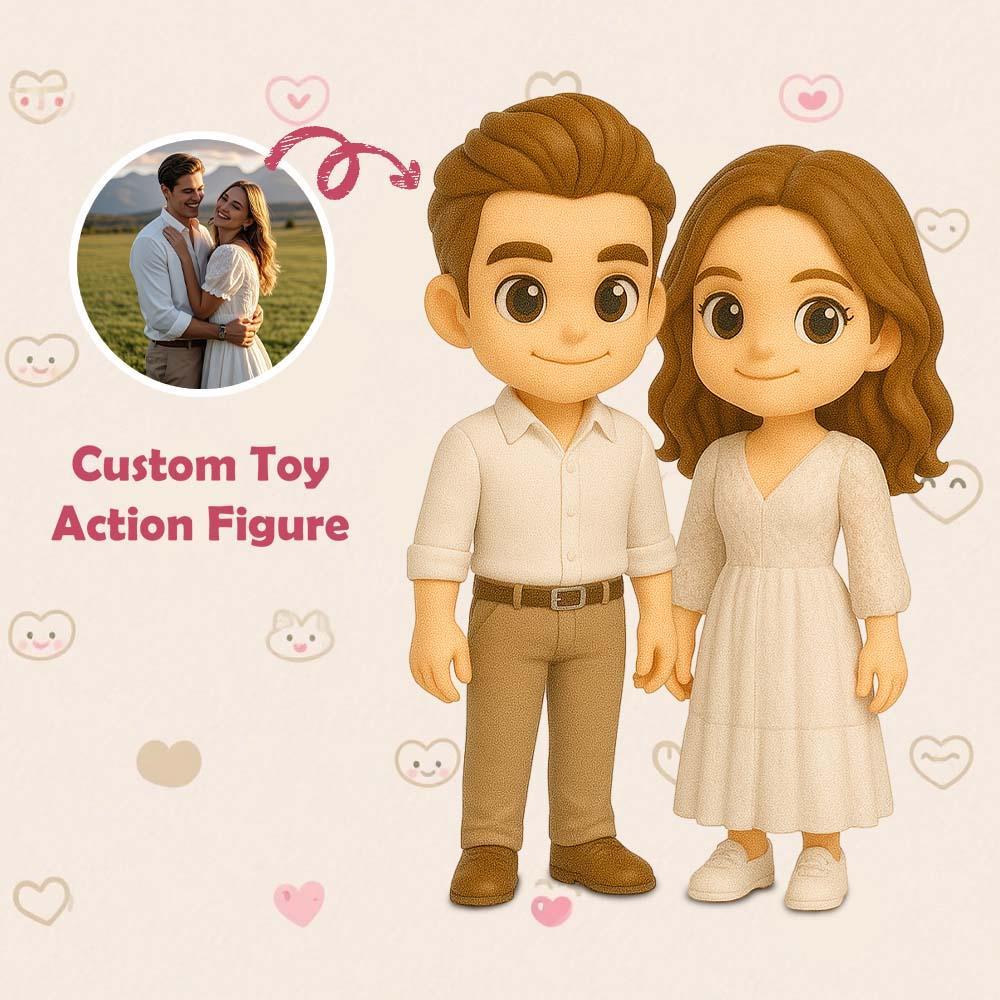 Custom 3D Action Figure From Your Photo Personalized Toy Figure to Lover Custom Action Toy Anniversary Gifts