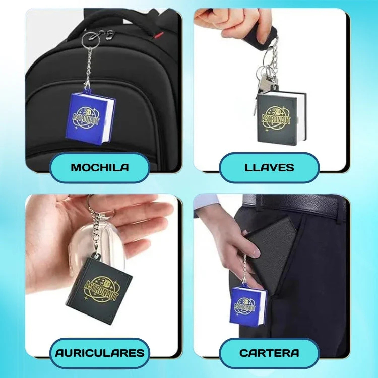 3D Folding Book Keychain Gift for Kids