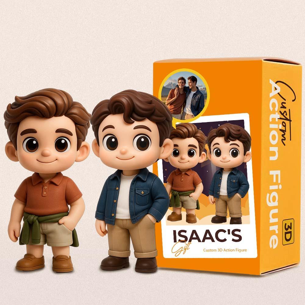 Custom 3D Action Figure From Your Photo Personalized Toy Figure to Him/Her Custom Action Figure Gift For Brother