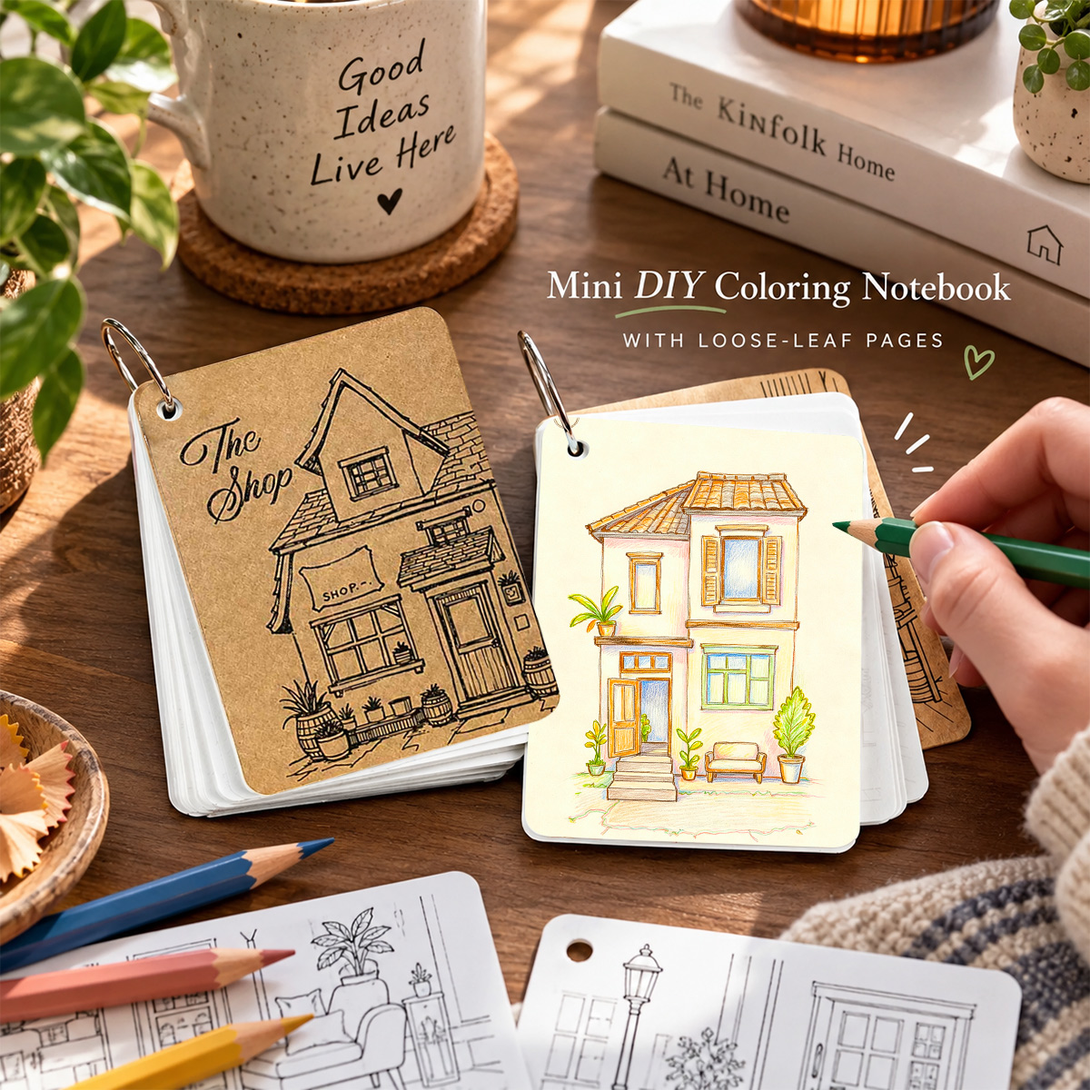 Sketch Coloring Book Series Portable Pocket Graffiti Hand-painted Drawing Book Sketch