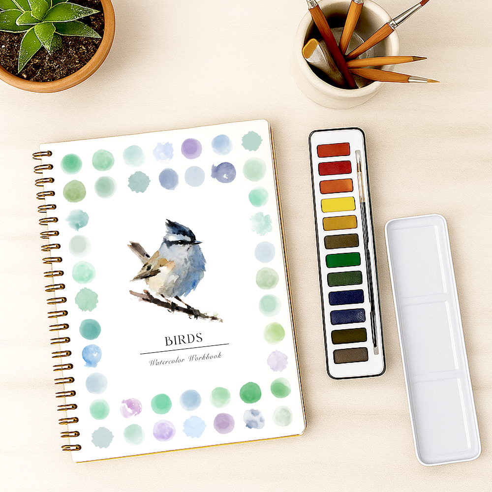 LAST DAY SALE 50% OFF - New Watercolor Workbook Say Goodbye to Anxiety Awaken Your Artistic Talent