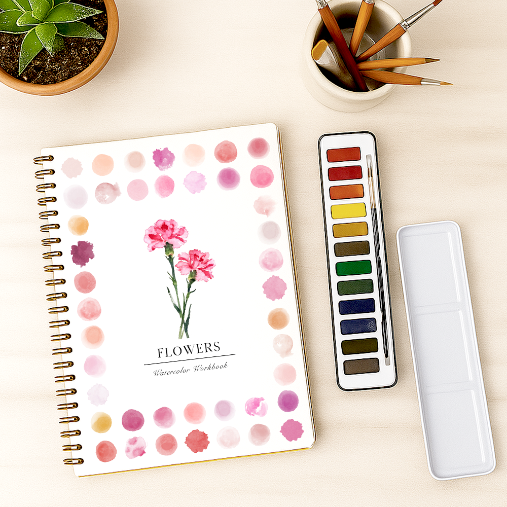 LAST DAY SALE 50% OFF - New Watercolor Workbook Say Goodbye to Anxiety Awaken Your Artistic Talent