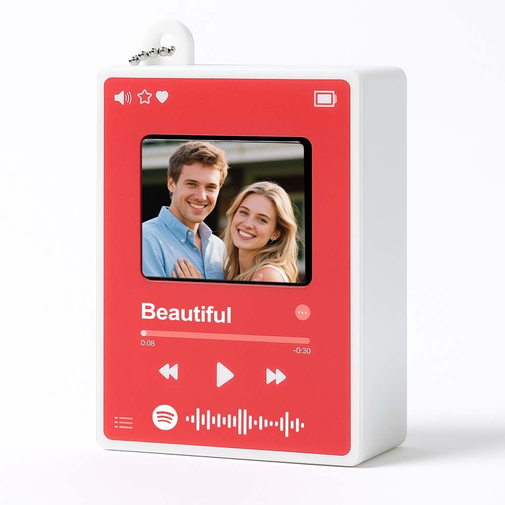 Custom Photo Music Keychain Mini Song Player