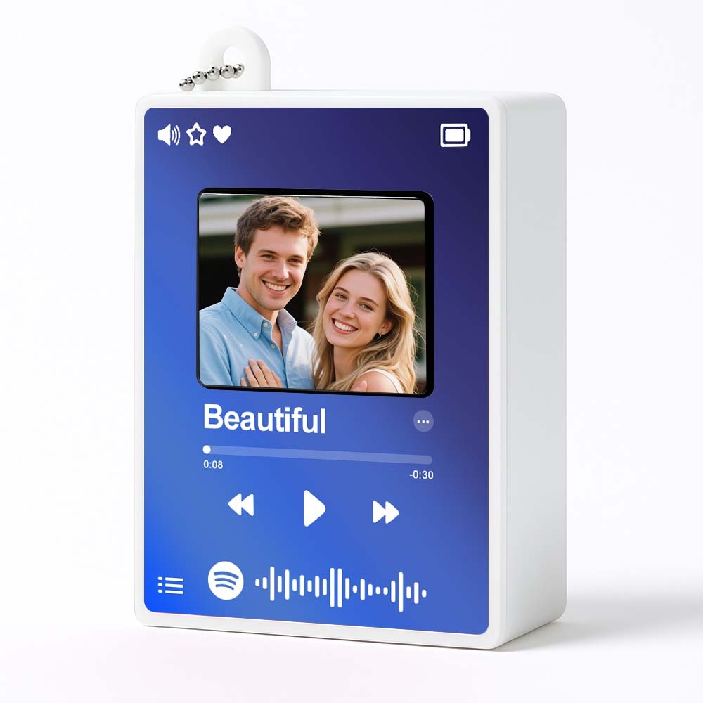 Custom Photo Music Keychain Mini Song Player