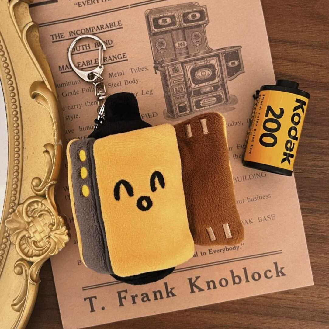 Personalized Photo Plush Film Keychain Romantic Gift for Her