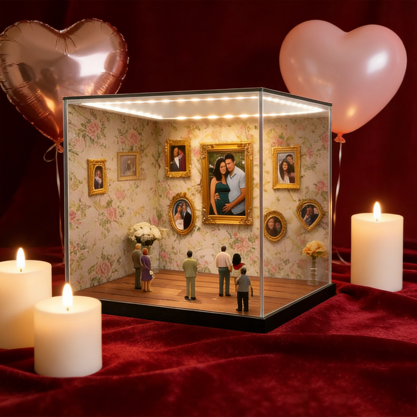 Custom Photo Frame Museum of Us Display Box Personalized Photo Shadow Box Couples Gift for Her Cute Miniature Museum Gifts Meaningful Gift Valentine's Day Anniversary Gift