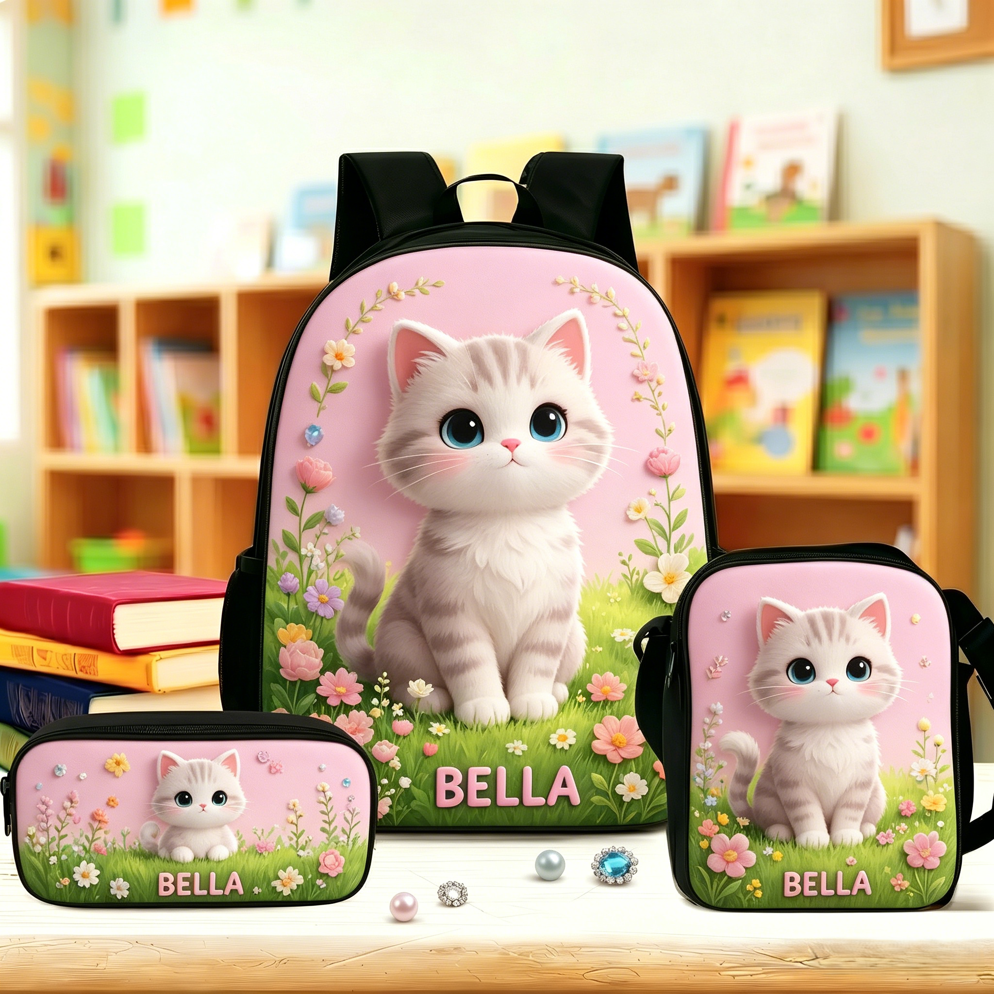 Personalized Girl Backpack Set | KKBag207