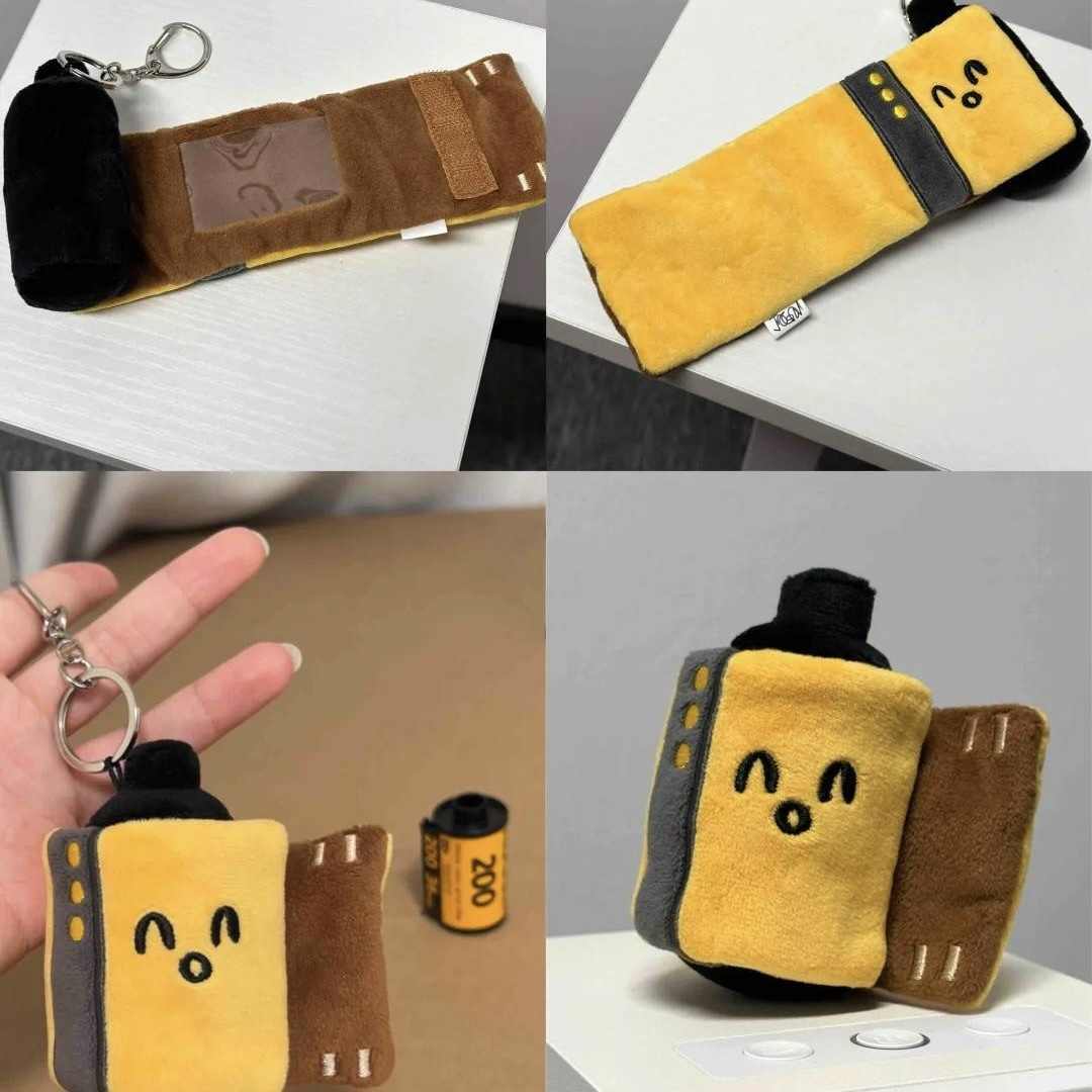 Personalized Photo Plush Film Keychain Romantic Gift for Her