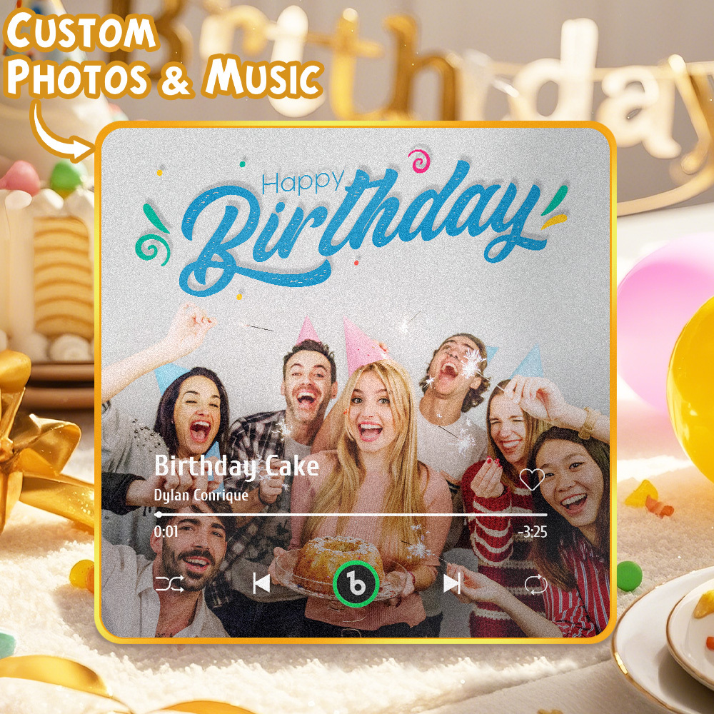 Custom Music And Photo Fridge Magnet FridgeBeats Pro Supports Bluetooth Connectivity