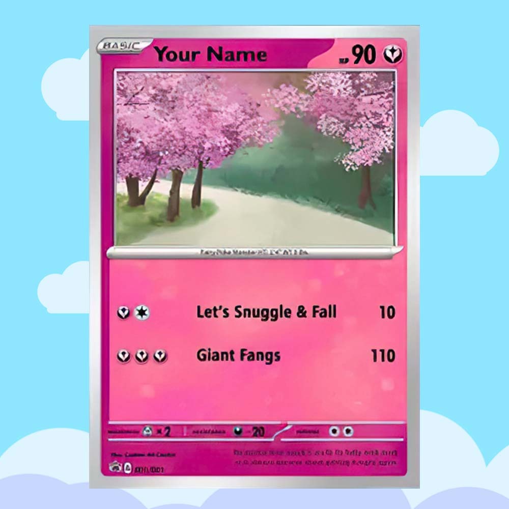 Custom POKE Card Portrait from Photo - Personalized Anime Poster - Fathers Day Gift- Funny Cartoon Card