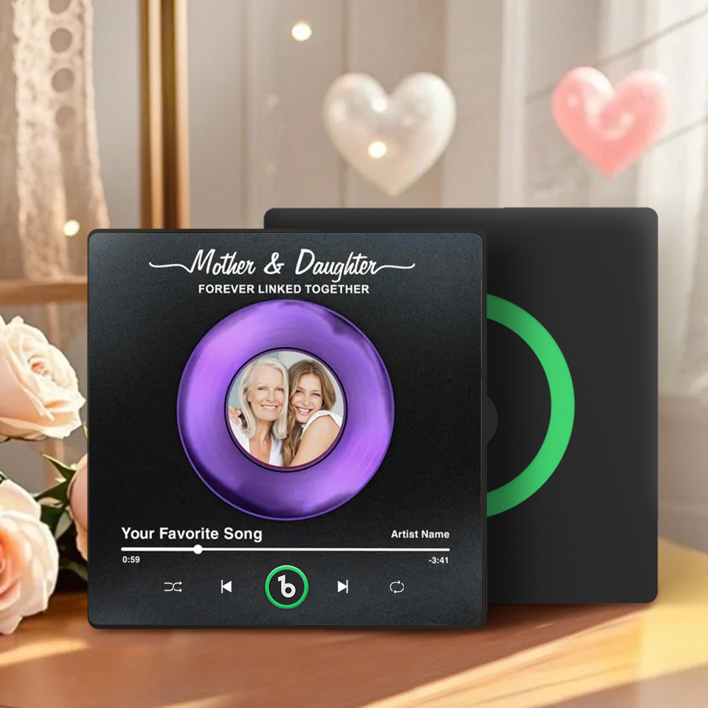 Custom Vinyl Music Fridge Magnet Gifts Custom Photo Personalized Music Fridge Magnet That Can Play Song Gifts for Mom for Grandma - Bestchristmasgifts