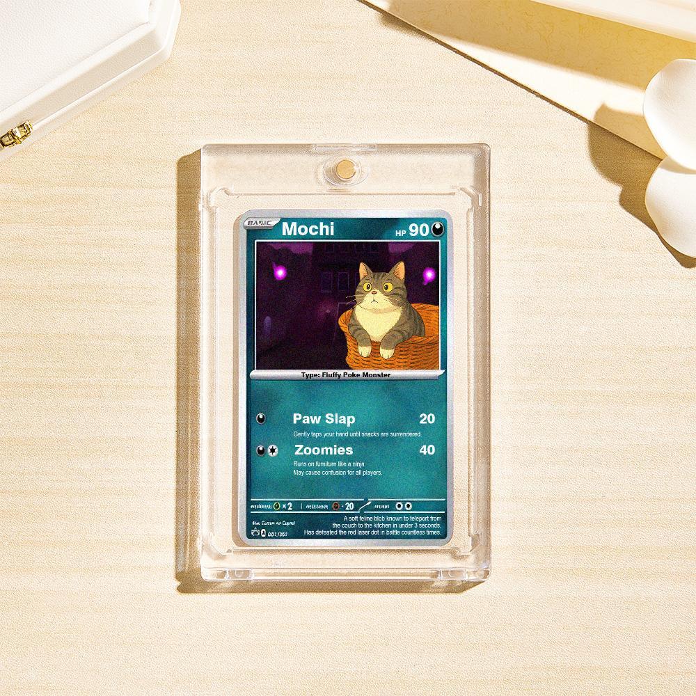 Custom POKE Card Portrait from Photo - Personalized Anime Poster - Fathers Day Gift- Funny Cartoon Card