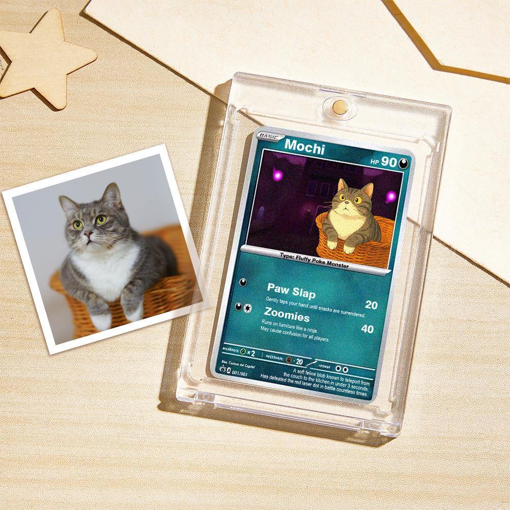 Custom POKE Card Portrait from Photo - Personalized Anime Poster - Fat