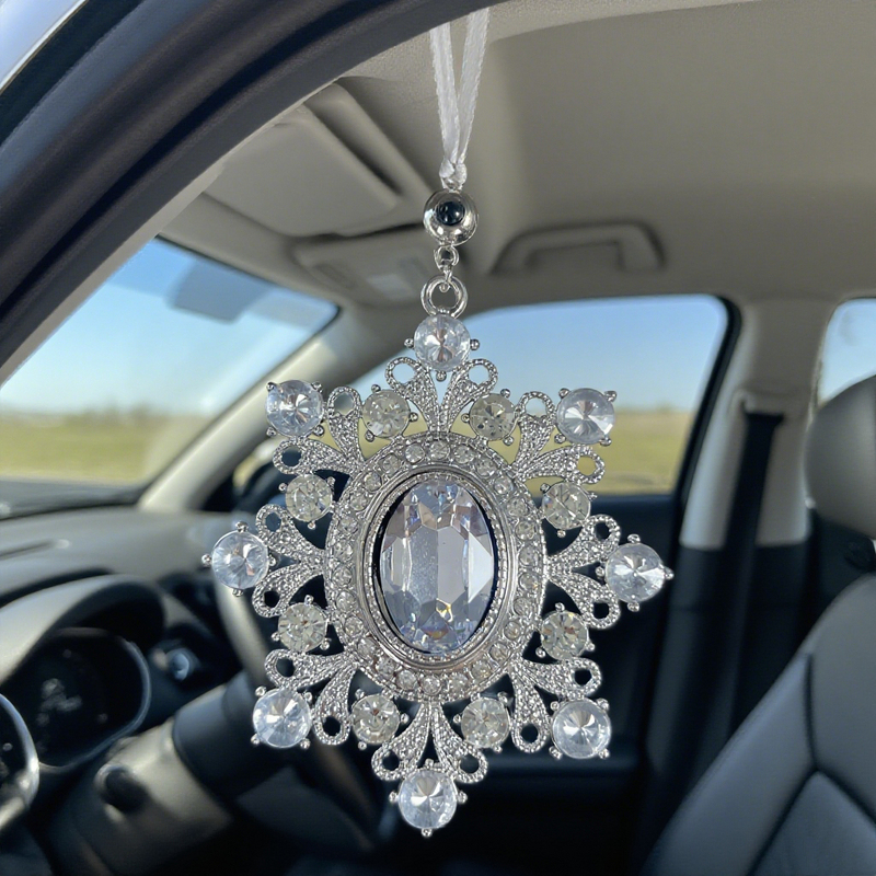 Personalized Photo Projection Ornament Projection Picture Pendant with Diamond Gift for Christmas