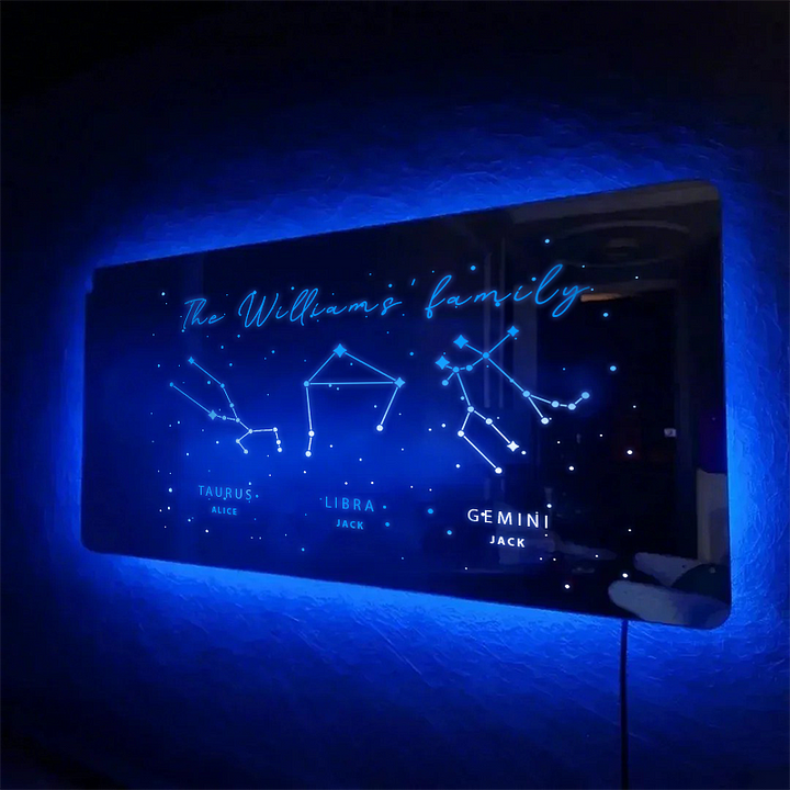 Zodiac Mirror Lamp - Christmas Gift For Your Lover
