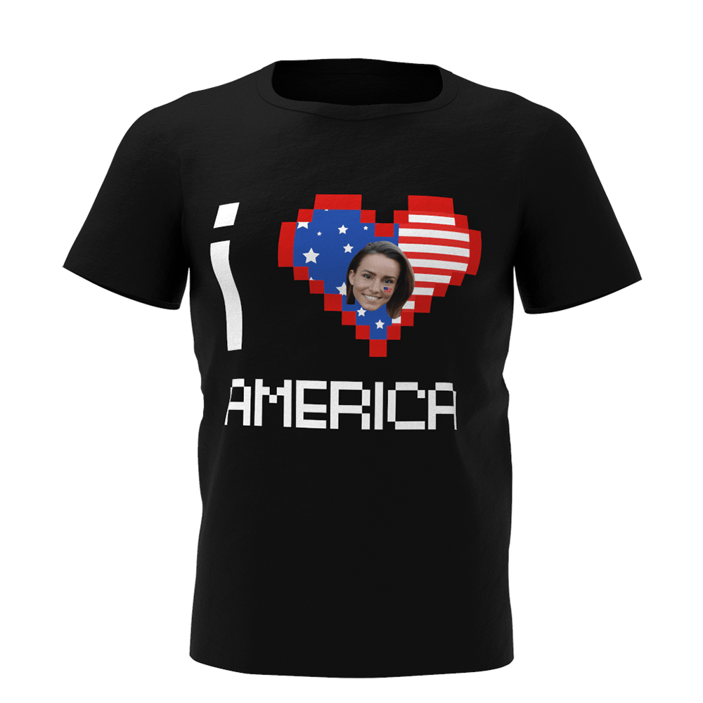 Custom T-shirt 4th of July Gifts - "I love America" - Bestchristmasgifts