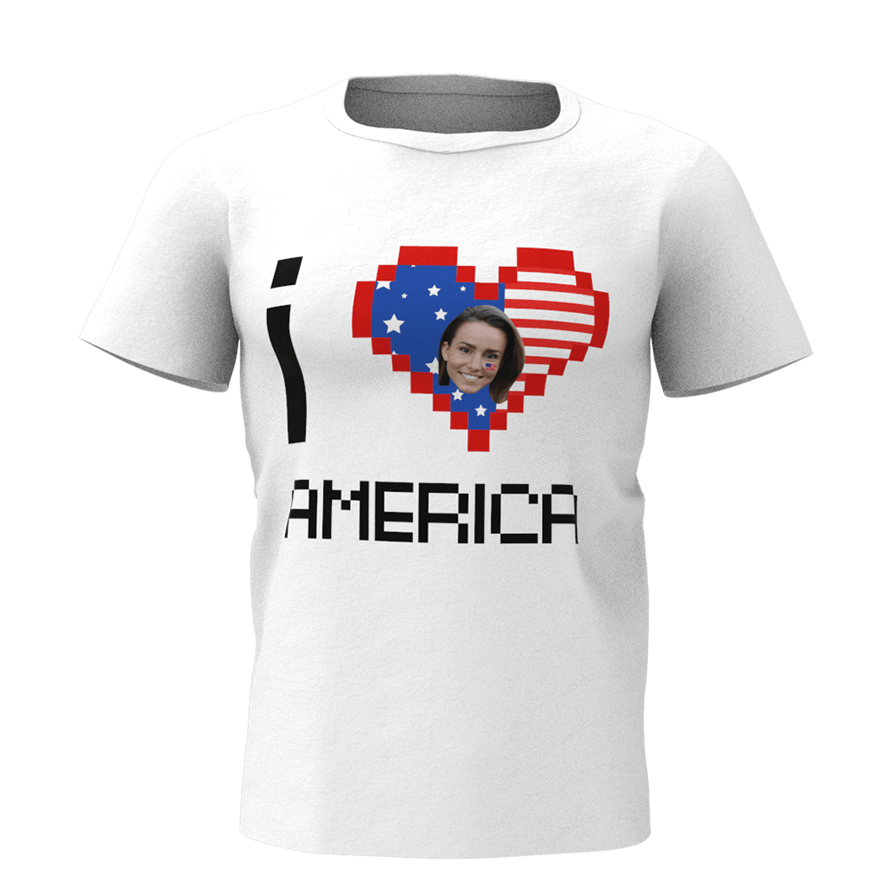 Custom T-shirt 4th of July Gifts - "I love America"