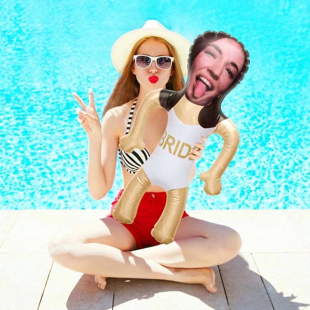 Personalized Bride Swimming Blow Up Dolls Funny Bridal Bachelorette Party Gifts for Her - Giftlab