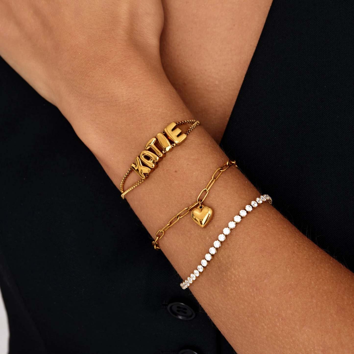 Personalized Name Bubble Name Bracelet Unique Gifts for Her