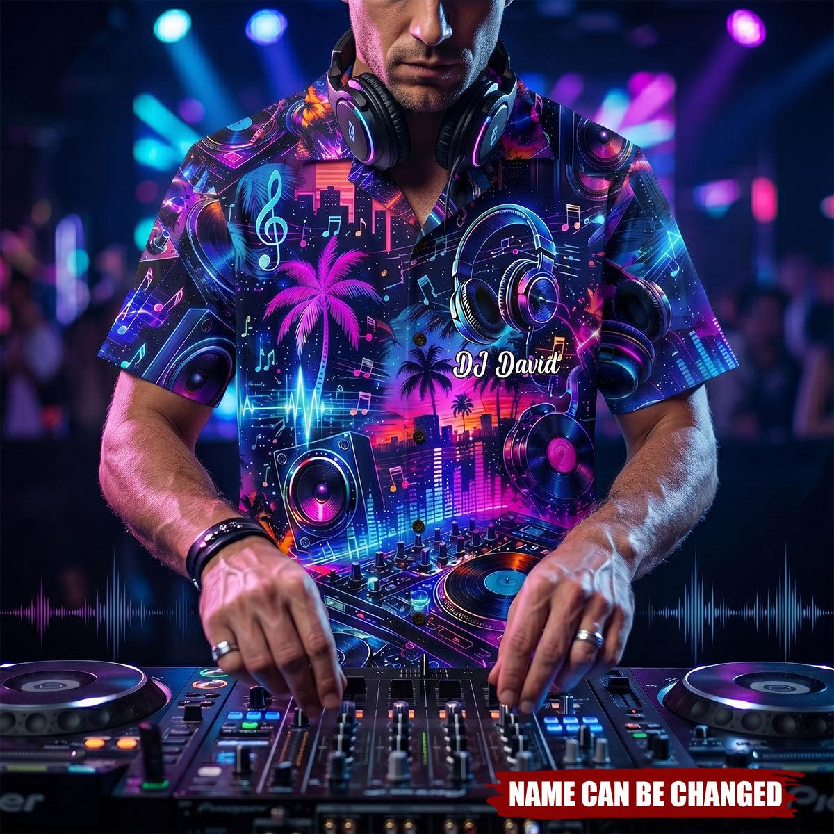 DJ - Personalized Hawaiian Shirt, Gifts For Music Lovers