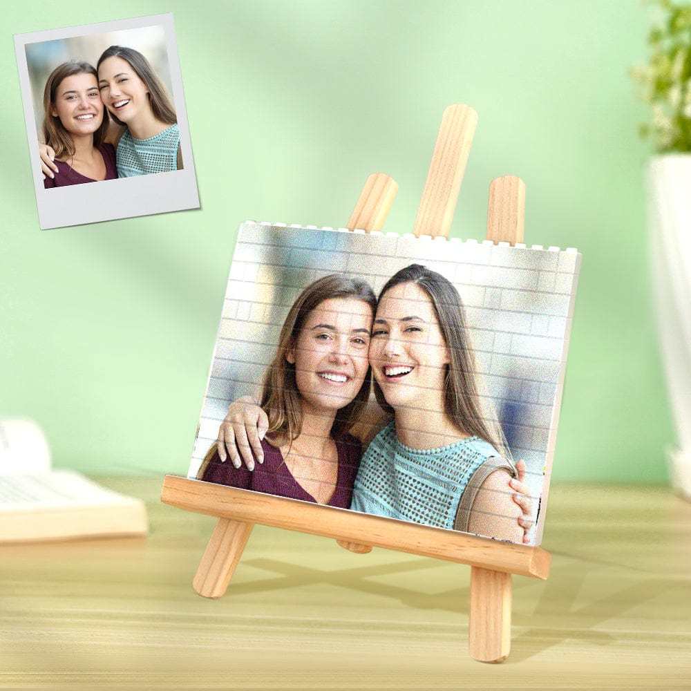 Custom Building Brick Photo Block Square Shape Puzzle Gift For Friends - Giftlab